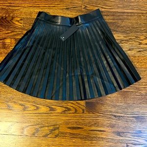 Lulus faux leather pleated skirt size small